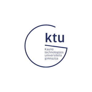 Kauno technologijos universiteto gimnazijos logotipas.